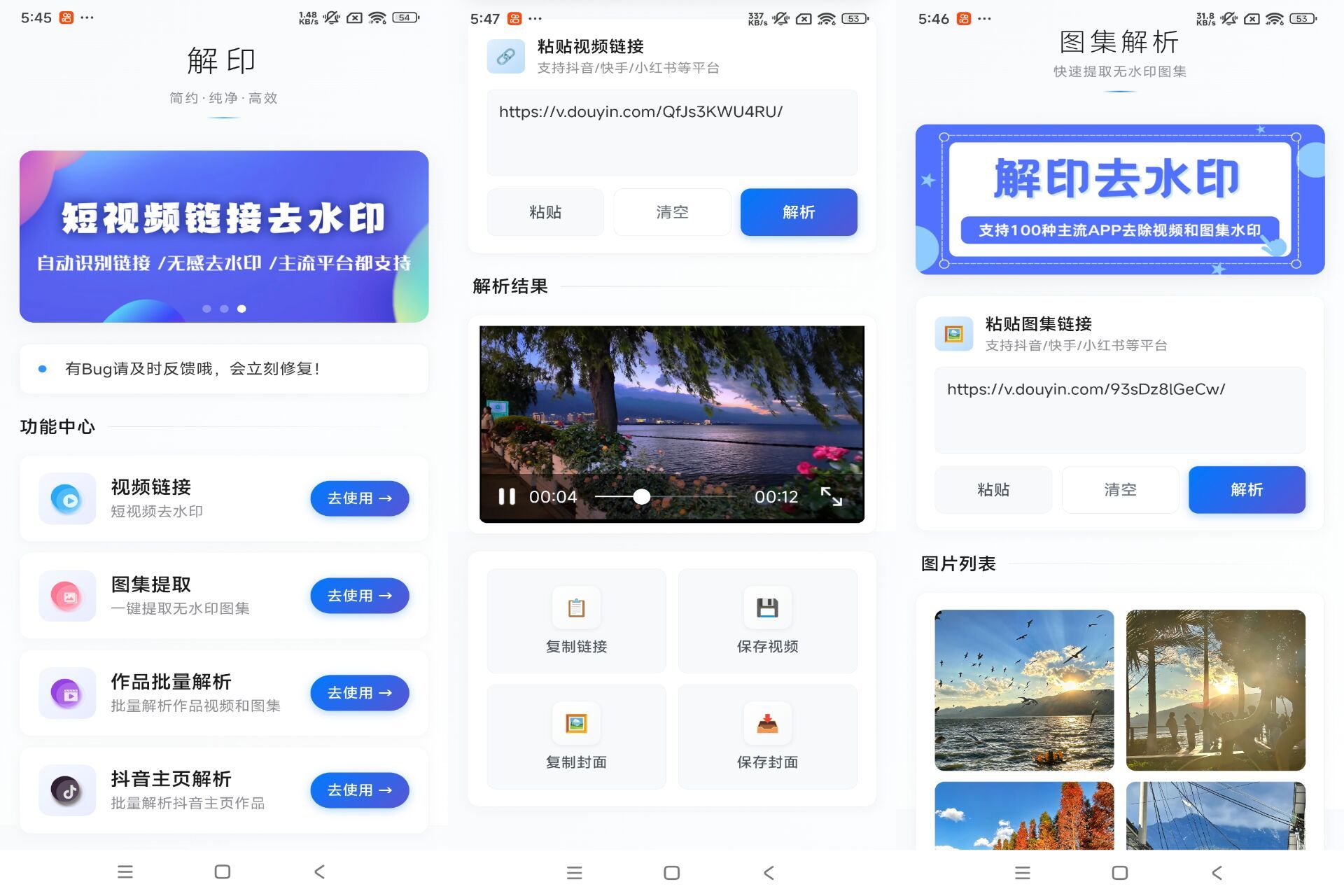 解印去水印（支持各大平台）